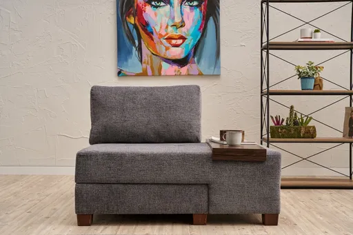 Fotoliu extensibil, Atelier del Sofa, 825BLC4707, Gri