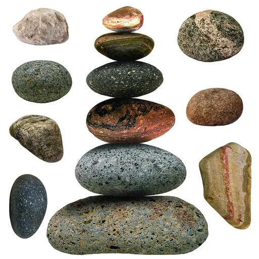 Decorațiune autocolantă Stones, 30 x 30 cm