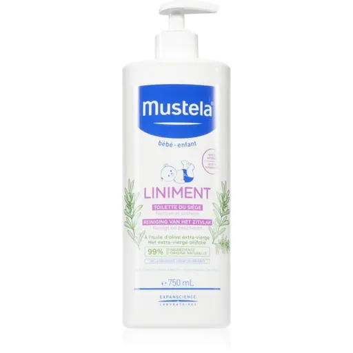 Mustela Bébé Liniment lapte pentru curatare pentru nou-nascuti si copii 750 ml