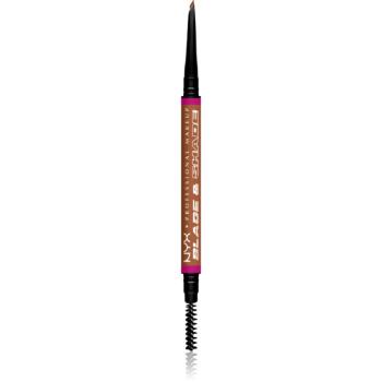 NYX Professional Makeup Blade & Shade creion pentru sprancene cu pensula culoare 05 Auburn g
