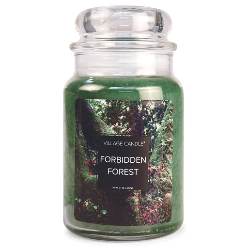 Village Candle Lumânare parfumată în sticlă Forbidden Forest 602 g