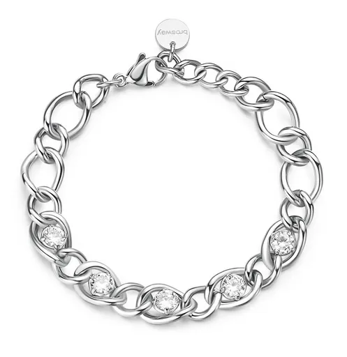 Brosway Brățară distinctivă din oțel cu zirconii cubice Ribbon BBN39