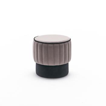 Taburet Rose Pouf Gri, gri