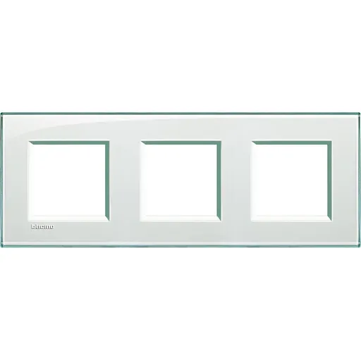 Rama ornament 3 posturi ( 2x3P ) Bticino Living Light LNA4802M3KA, aquamarine