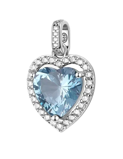 Brosway Pandantiv din argint în formă de inimă Fancy Cloud Light Blue FCL125