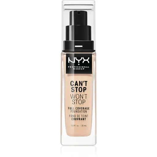 NYX Professional Makeup Can't Stop Won't Stop Full Coverage Foundation fond de ten cu acoperire ridicată culoare 05 Light 30 ml