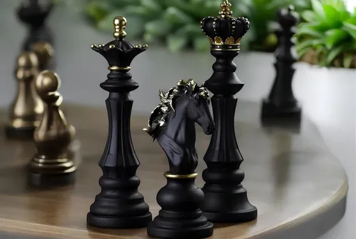 Set de obiecte decorative, CY0432, Poliester, Negru