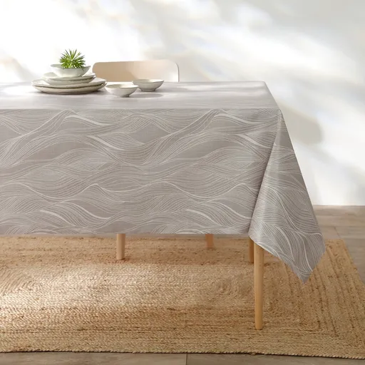 Față de masă cerată cu imprimeu valuri