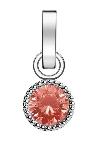 Rosefield Pandantiv din oțel pentru femei născute în octombrie PE-Silver-Oct