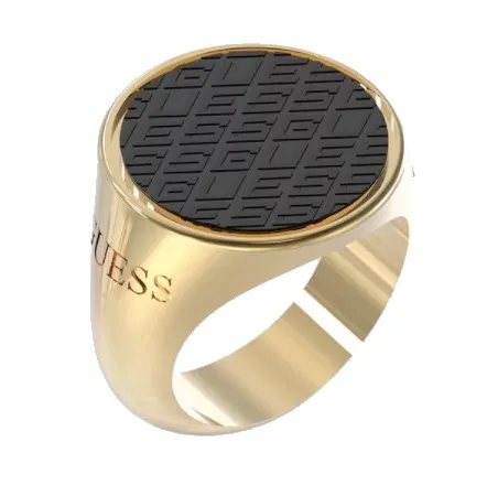 Guess Inel elegant placat cu aur King`s Road JUMR03222JWYGBK 64 mm