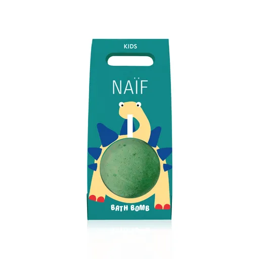 NAÏF Bombă de baie strălucitoare cu aromă de limetă și coacăze negre (Bath Bomb) 100 g