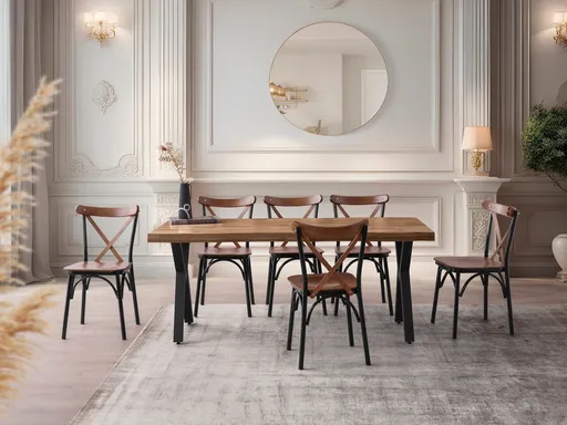 Masa, Hanah Home, Gala, 180x79x80 cm, Maro