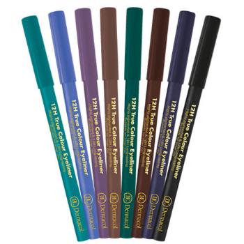 Dermacol Creion din lemn pentru ochi 12H (True Colour Eyeliner) 2 g 8 Black