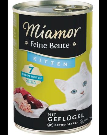 MIAMOR Feine Beute Kitten Poultry Conserva hrana pisoi, cu pasare 400g