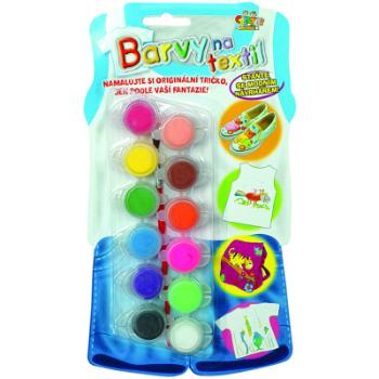 Barvy na textil 12 ks