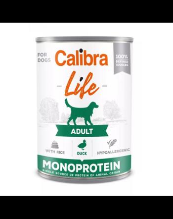 CALIBRA Dog Life Adult Duck with Rice 400 g rata si orez, hrana completa pen­tru caini adulti