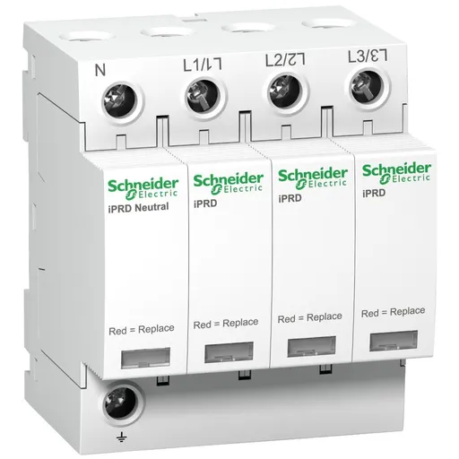 Descarcator modular Iprd65R, 3P + N, 350V, 65 kA cu transfer de la distanta Schneider A9L65601
