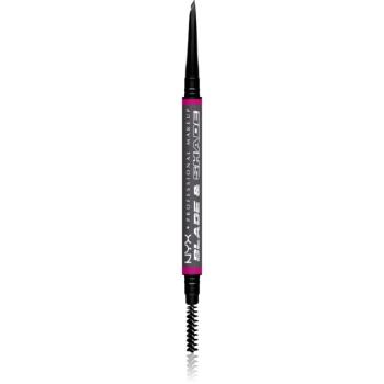 NYX Professional Makeup Blade & Shade creion pentru sprancene cu pensula culoare 11 Grey g