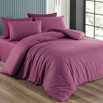 Lenjerie de pat 4Home Berry din satin , mov, 140 x 200 cm, 70 x 90 cm, mov, 140 x 200 cm, 70 x 90 cm