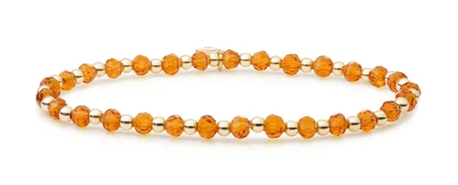 Sparkling Jewels Brățară de mărgele cu citrin SBG-GEM38-3MM-MIX