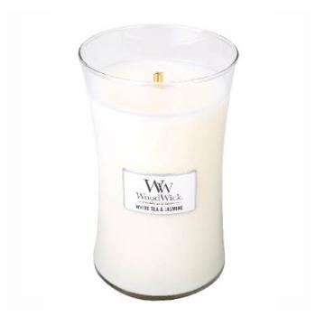 WoodWick Lumânare parfumată vază mare White Tea & Jasmine 609,5 g