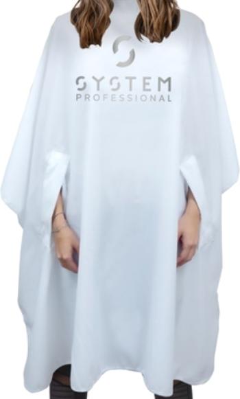System Professional Pelerină de frizerie/coafor White (Cape)