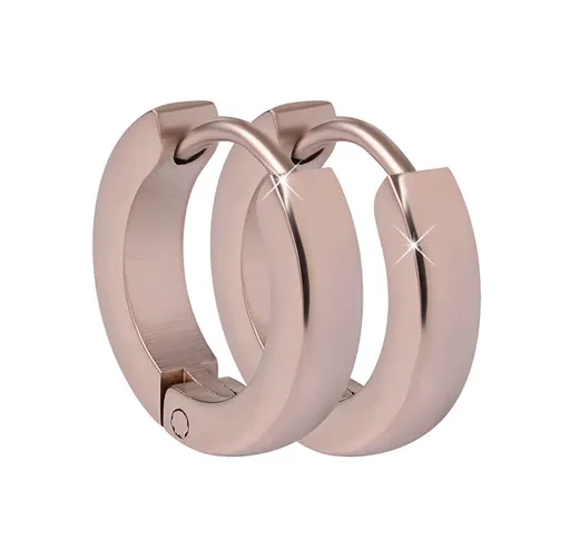 Troli Cercei cercuri din oțel placați cu aur roz