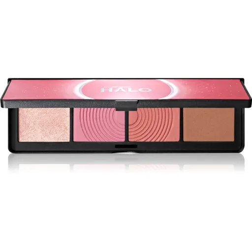 Smashbox Halo Sculpt + Glow Face Palette paletă cu iluminatoare și farduri de obraz culoare Pink Saturation 15,7 g