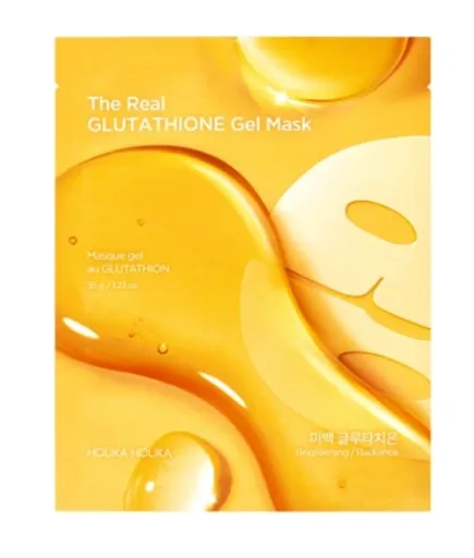 Holika Holika Mască hidrogel pentru un ton uniform al pielii The Real (Glutathione Gel Mask) 35 g