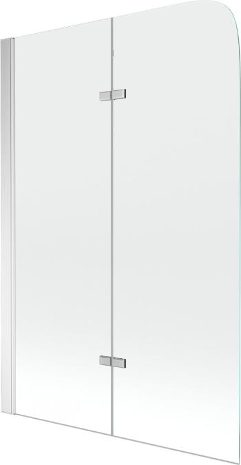 MEXEN Felix vanová zástěna 2-křídlo 100x140, transparent, chrom 890-100-002-01-00