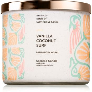 Bath & Body Works Vanilla Coconut Surf lumânare parfumată 411 g