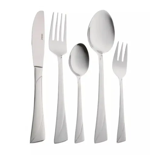Set de 30 de tacâmuri Kinghoff KH 1454, Pentru 6 persoane, Oțel inoxidabil, Argint