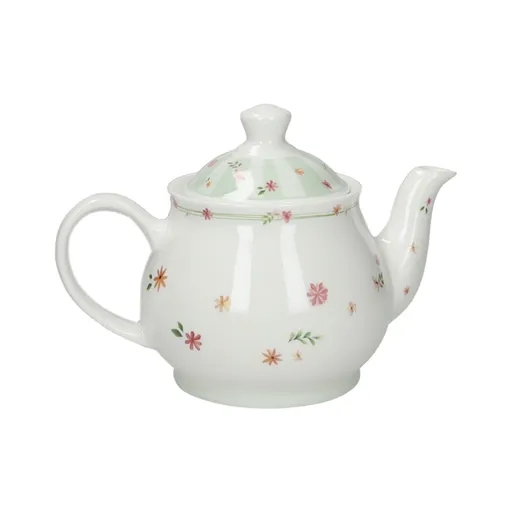 Ceainic, Polline Green, Brandani, 18x11x13 cm, 600 ml, portelan New Bone China