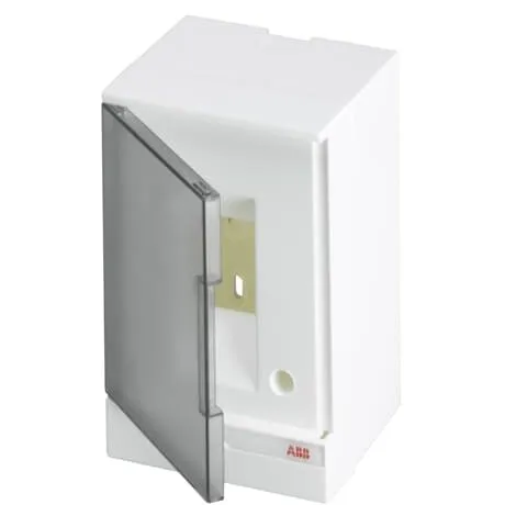 Tablou electric aparent gri cu usa transparenta 2 module Abb 1SZR004002A2200