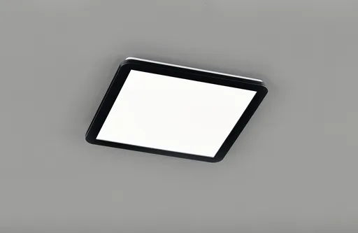 Plafoniera Camillus, RL, 40x40x3 cm, 22W, 1x SMD, plastic, negru mat