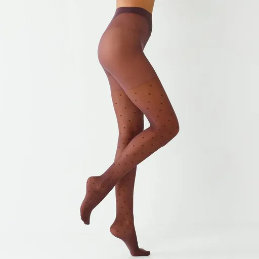 Set de 2 colanți cu buline