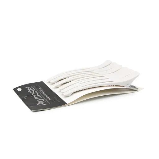 Cleme pentru par Pro master, 6 buc, alb