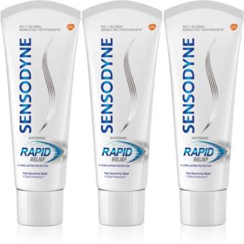 Sensodyne Rapid Whitening pasta de dinti pentru albire pentru dinti sensibili 3x75 ml