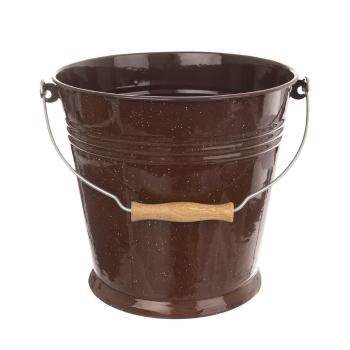 Găleată smălțuită Tescoma Brown, 10 l