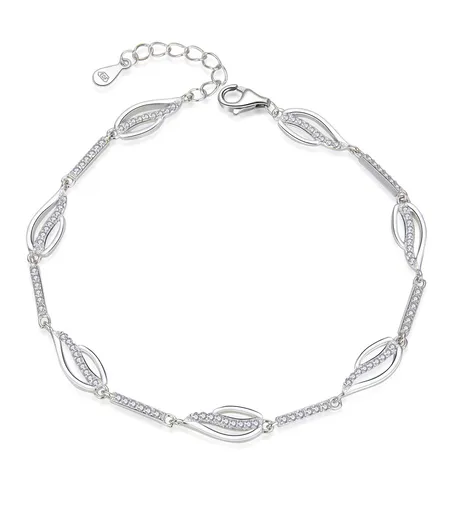 MOISS Elegantă brățară din argint cu zirconi B0000736