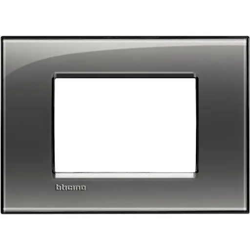 Rama ornament 3 module Bticino Living Light LNA4803KF, cenusiu