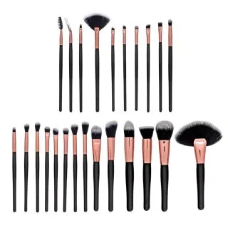 MIMO Makeup Brush Set Black set perii machiaj 24 Pcs