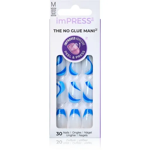 KISS imPRESS The No Glue Mani Medium unghii artificiale Mesmerize 30 buc