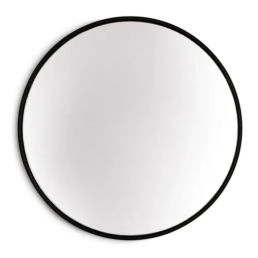 Casa Chic Fournier Oglindă de perete cu ramă metalică rotundă Ø 80 cm