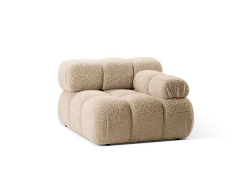 Modul dreapta pentru canapea, 1 loc, Bellis-213, Micadoni Home, 94x94x70 cm, tesatura boucle, bej sand
