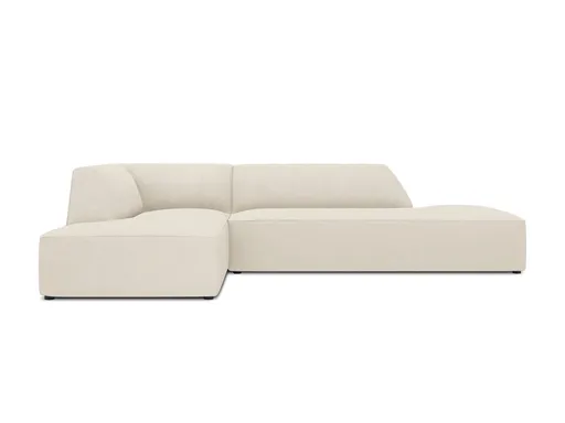 Coltar stanga 4 locuri, Ruby, Micadoni Home, BL, fara cotiera, 273x180x69 cm, velur, bej deschis