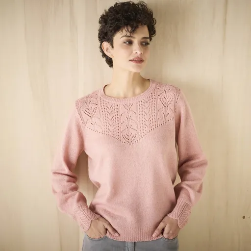 Pulover cu model ajurat