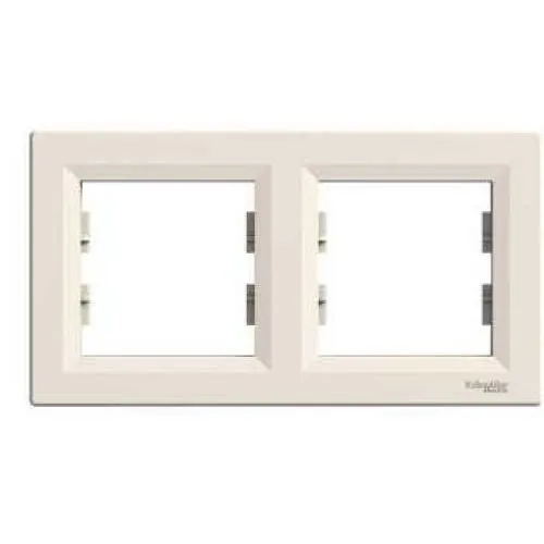 Rama 2 posturi crem Schneider Asfora EPH5800223