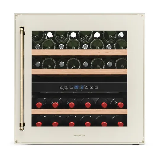 Klarstein Răcitor de vin Vinsider Victoria 36, 36 sticle, tactil, protecție UV, LED, silențios, 3 rafturi