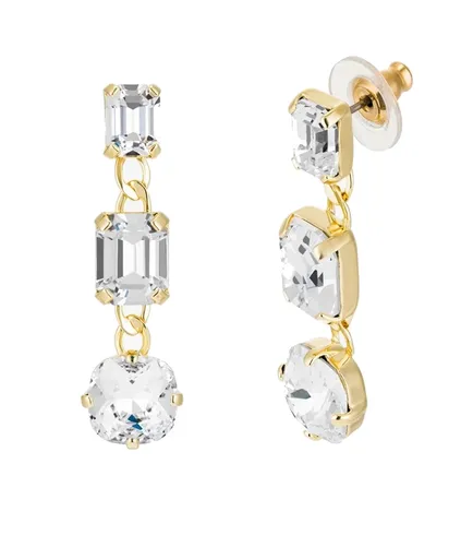 Preciosa Cercei placați cu aur cu cristal Preciosa Cascade Royal Lagoon 2535Y00